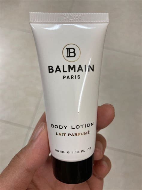 balmain paris body lotion.